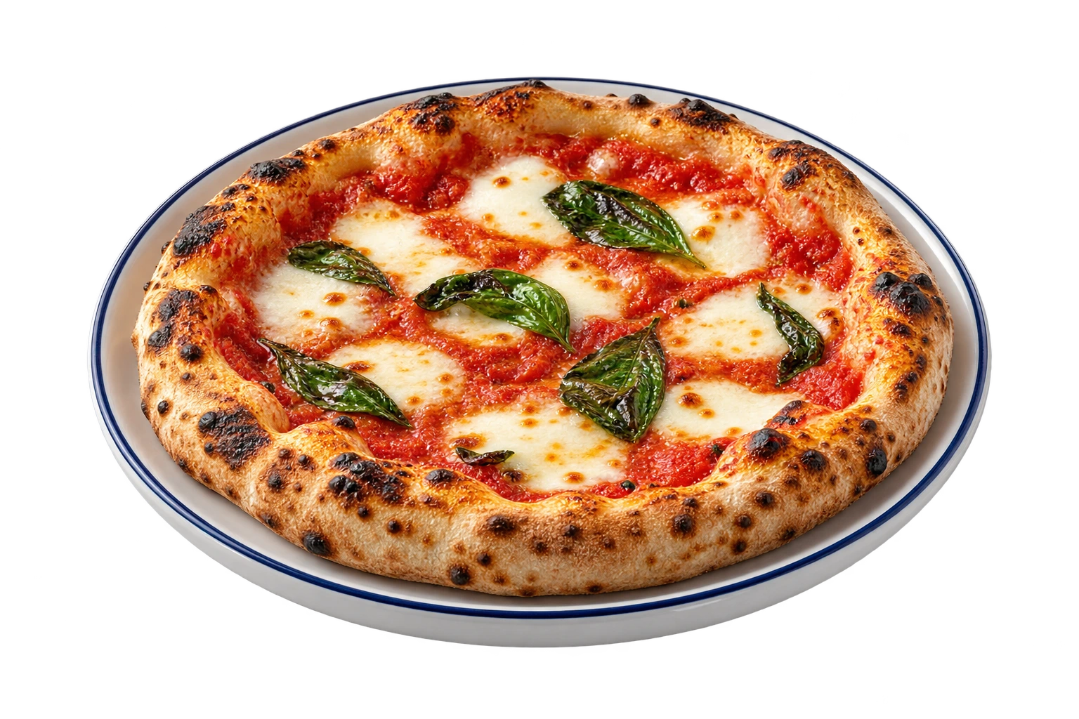 Muestra ilustrativa de pizzas generada con IA