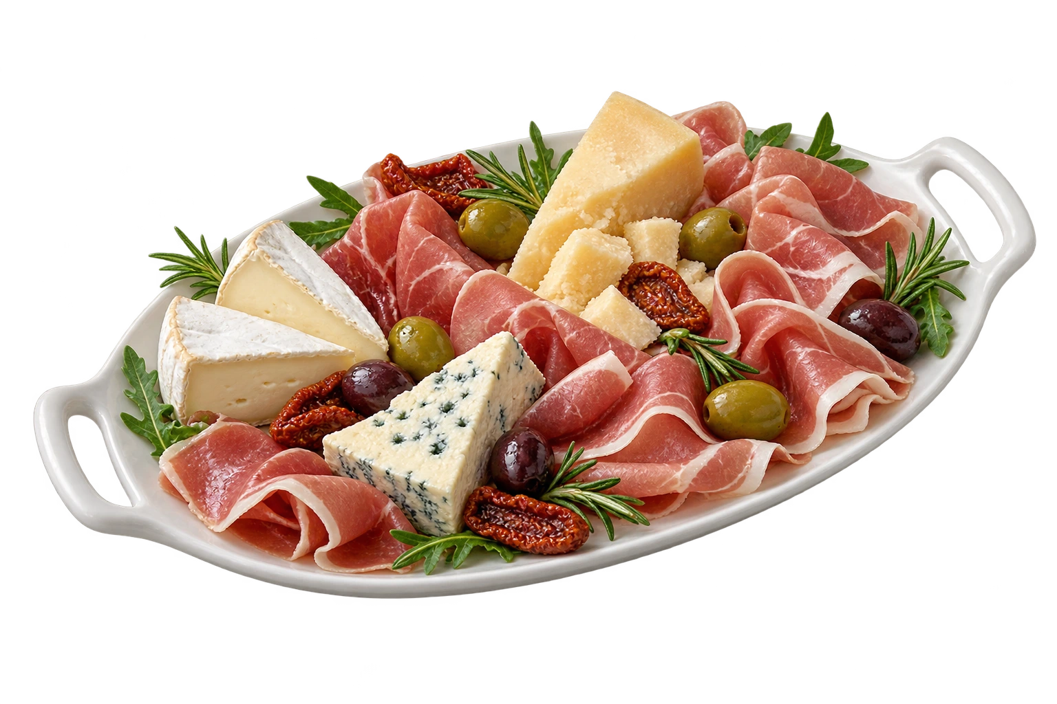 Muestra ilustrativa de antipasti generada con IA